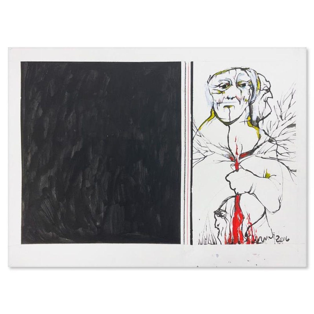 Milton Berwin (1925-2023), Original Painting (22" x 30"), Hand Signed with Letter of Authenticity. (1 of 2)