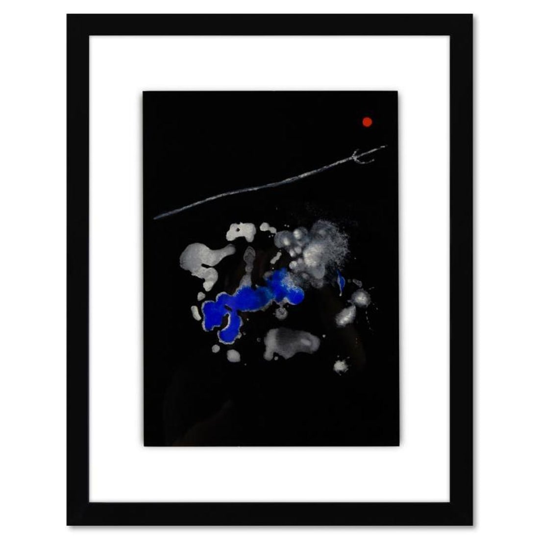 Joan Miro (1893-1983), Framed Lithograph on Paper with Letter of Authenticity.: This is a lithograph on paper by Joan Miro (1893-1983). This piece comes framed. Includes Letter of Authenticity. Measures approx. 13.5" x 17.5" (frame), 8.5" x 11.5" (image).