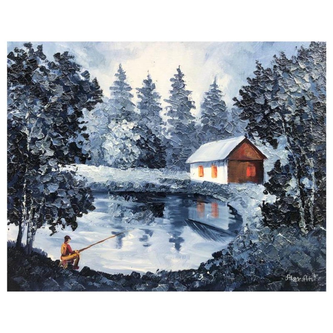 Alexander Antanenka, "Secret Place" Original Painting on Canvas, Hand Signed with Letter of: Secret Place is an original oil painting on stretched canvas by Alexander Antanenka. Hand signed by the artist, the piece comes with a letter of authenticity. Measures approximately 16" x 20" (image).