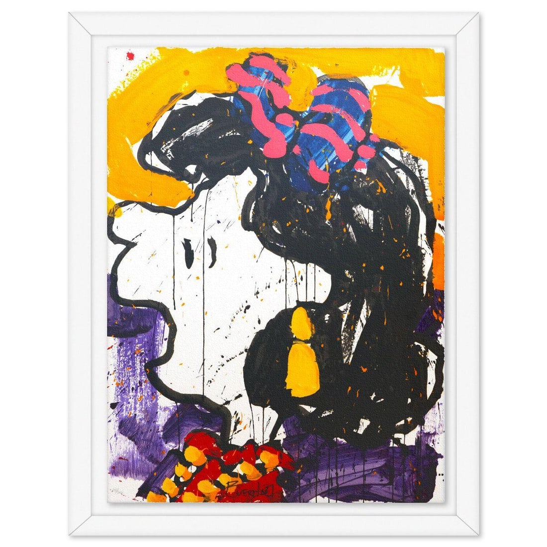 Tom Everhart- Hand Pulled Original Lithograph "Glam Slam": Artist: Tom Everhart. Medium: Hand Pulled Original Lithograph. Title: Glam Slam. Size: 30" x 22". Measures approx. 35" x 27" (framed). Signature: Hand signed and numbered. Certificate of Authenticity: