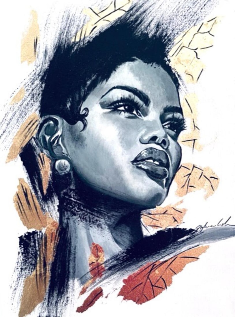 Sylvia Cohen- Original painting on canvas with gold leaf: Artist: Sylvia Cohen. Medium: Original painting on canvas with gold leaf. Size: 12" x 16". Signature: Signed. Reference#: 25043.