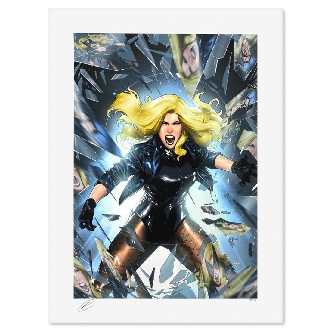 DC Comics & Taurin Clarke, "Black Canary" Limited Edition, PP Numbered 3/4 and Signed with Letter of: Black Canary is a limited edition giclee on paper from DC Comics and Taurin Clarke, PP numbered 3/4 and bearing the authorized signature of the artist. Includes Letter of Authenticity. Measures approx