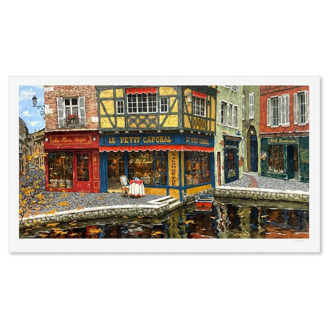 Viktor Shvaiko, "Last Leaves (White)" Limited Edition Printer's Proof Serigraph (29" x 54"), (1 of 2)