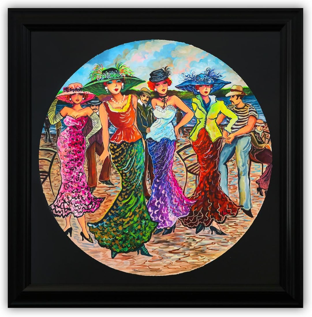 Patricia Govezensky- Original Watercolor "Oceanside" (1 of 3)