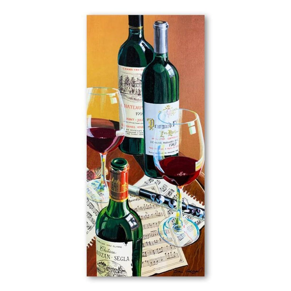 Dima Gorban, "Merry Music" Hand Signed Limited Edition Serigraph on Paper with Letter of (1 of 2)