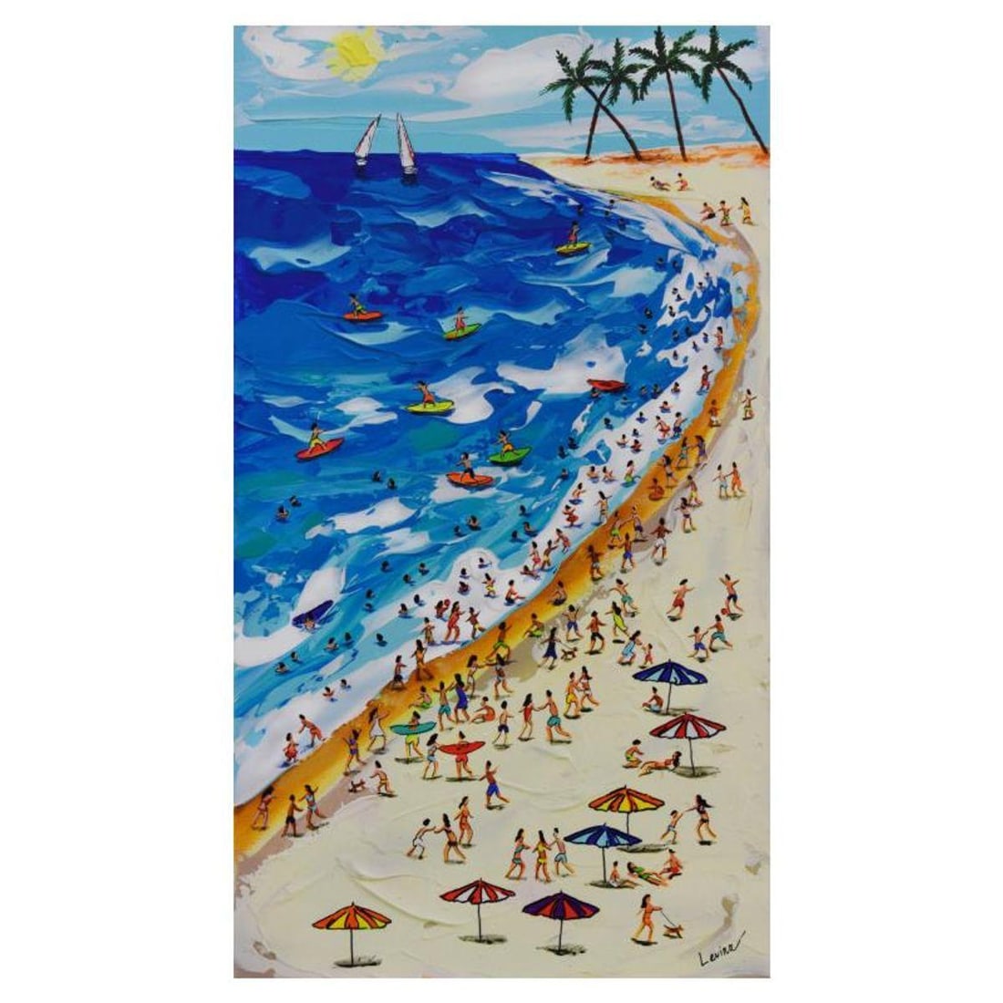 Lisa Levina, Limited Edition on Canvas, Numbered Inverso and Hand Signed with Letter of (1 of 2)