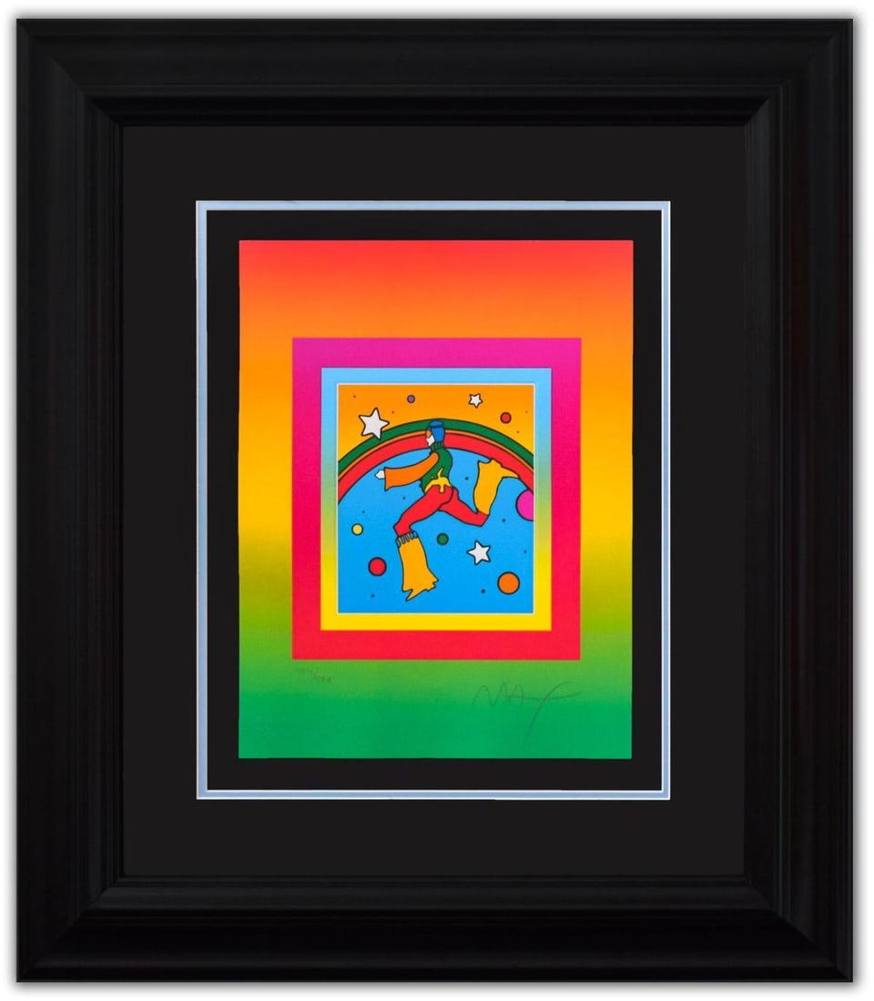 Peter Max- Original Lithograph "Cosmic Jumper on Blends" (1 of 4)