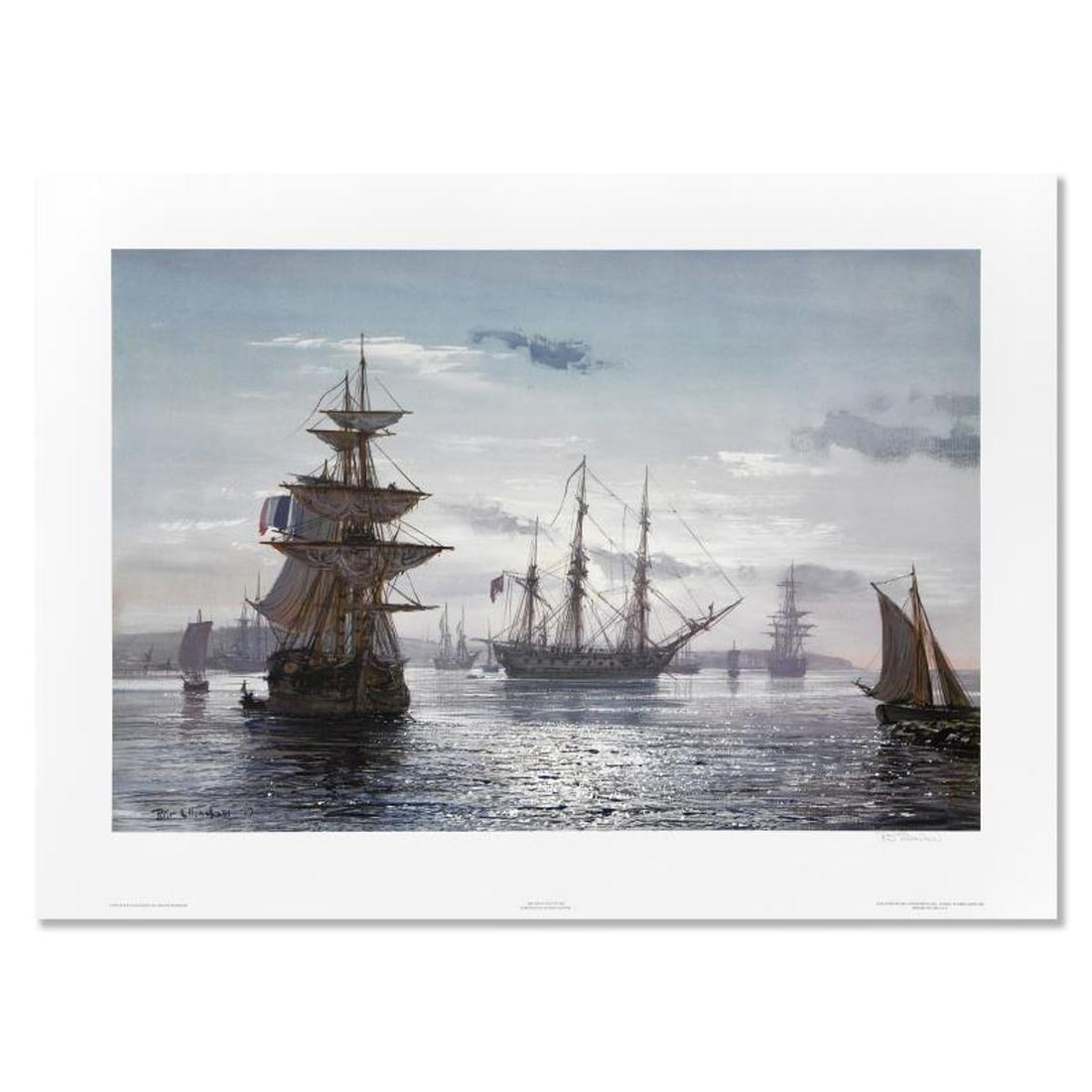 Peter Ellenshaw (1913-2007), "The Great Age of Sail" Limited Edition Lithograph, Numbered and Hand (1 of 2)