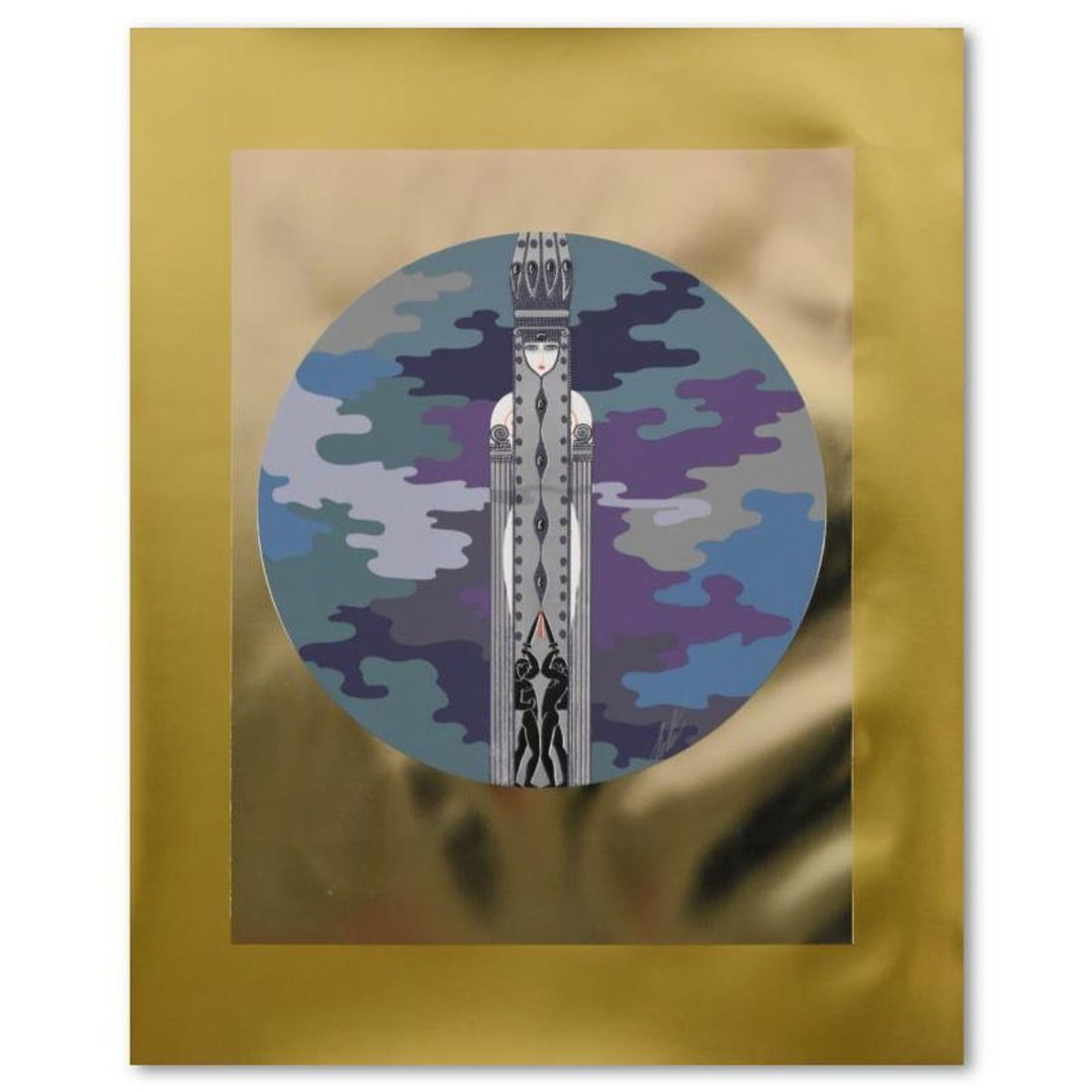 Erte (1892-1990), "L'Indifference" Limited Edition Serigraph, AP Numbered 28/50 and Hand Signed with (1 of 3)