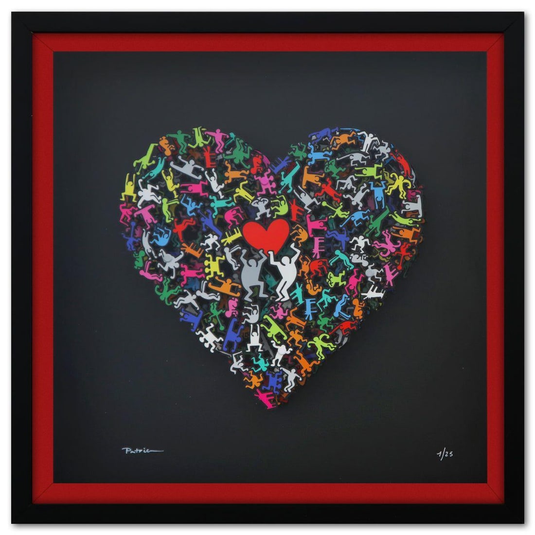 Patricia Govezensky- 3D Multilayered Woodcut "Dancers" (1 of 3)