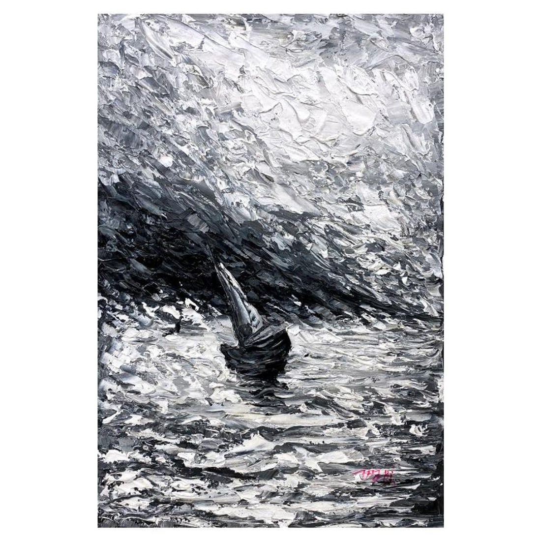 Mani, Original Acrylic Painting on Canvas, Hand Signed with Letter of Authenticity. (1 of 2)