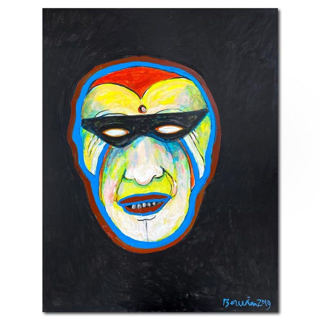 Milton Berwin (1925-2023), Original Painting on Mylar (30.5" x 24"), Hand Signed with Letter of (1 of 2)