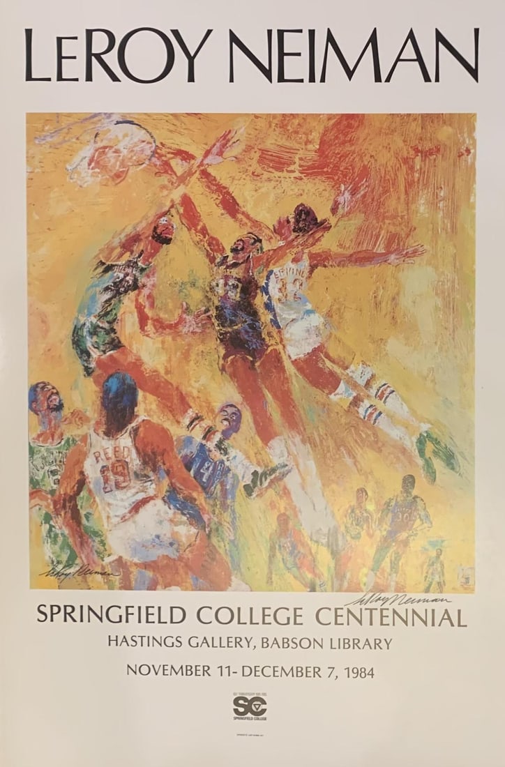 Leroy Neiman- Hand signed offset lithograph "Basketball" (1 of 2)