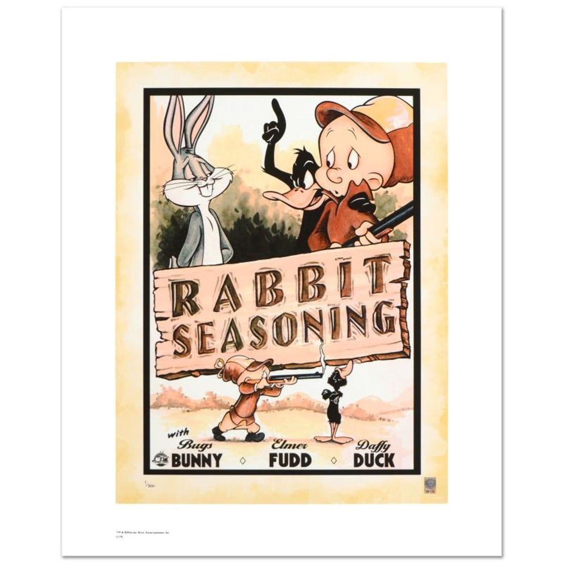 Rabbit Seasoning Limited Edition Giclee from Warner Bros., Numbered with Hologram Seal and (1 of 1)
