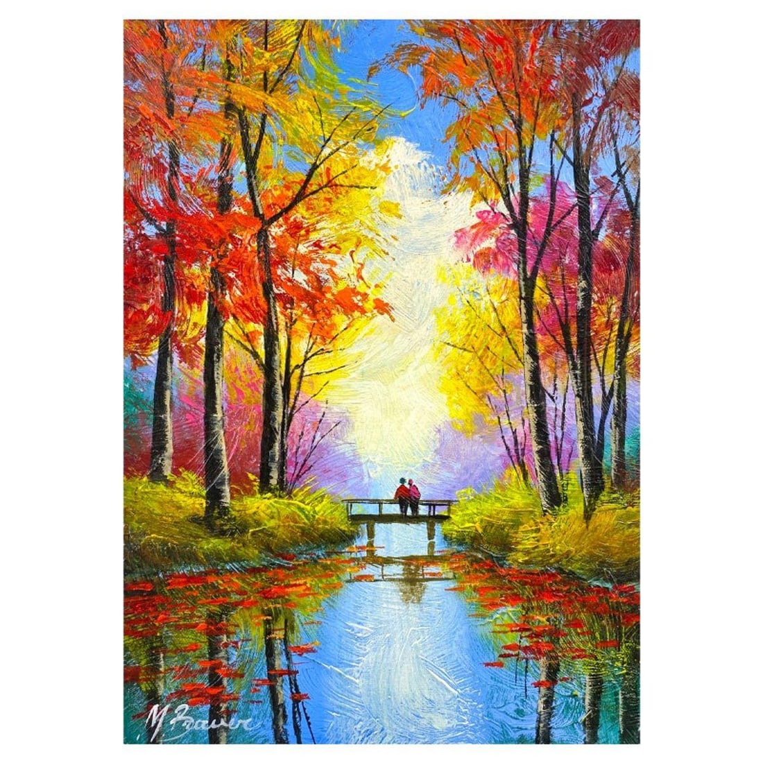 Mark Braver, Original Acrylic Painting on Canvas, Hand Signed with Letter of Authenticity.: This is an original acrylic painting on canvas by Mark Braver, hand signed by the artist. Includes Letter of Authenticity. Measures approx. 14" x 10" (image).