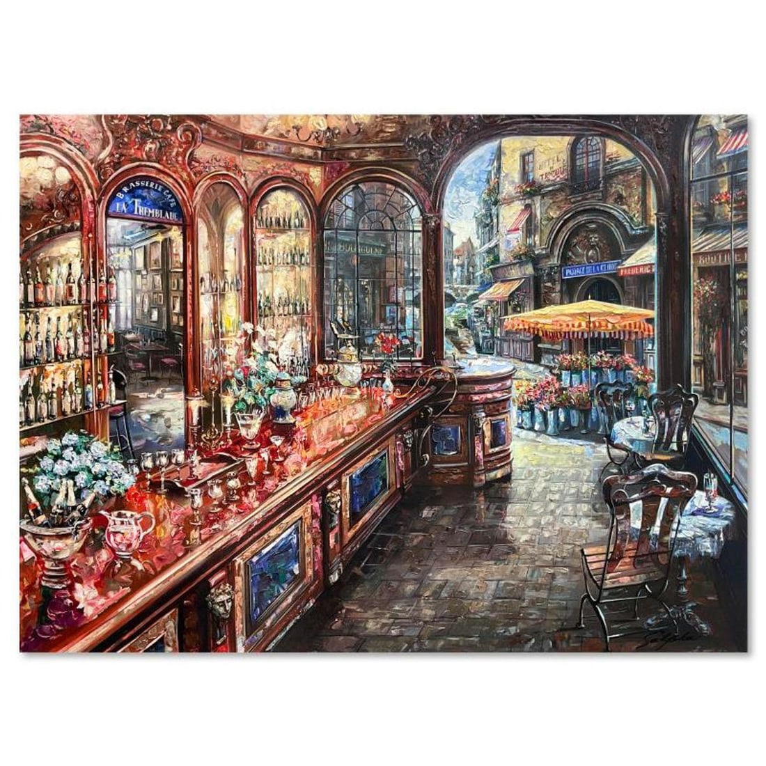 Vadik Suljakov, "La Tremblade" Hand Embellished Limited Edition Printer's Proof on Canvas (30" x (1 of 2)