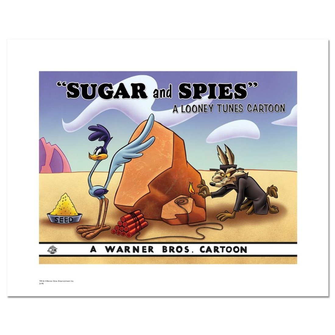 Sugar and Spies Limited Edition Giclee from Warner Bros., Numbered with Hologram Seal and: Sugar and Spies is a limited edition giclee on paper from Warner Bros., numbered with hologram seal of Authenticity. This image was originally used as a "lobby card" displayed in theater lobbies to pu