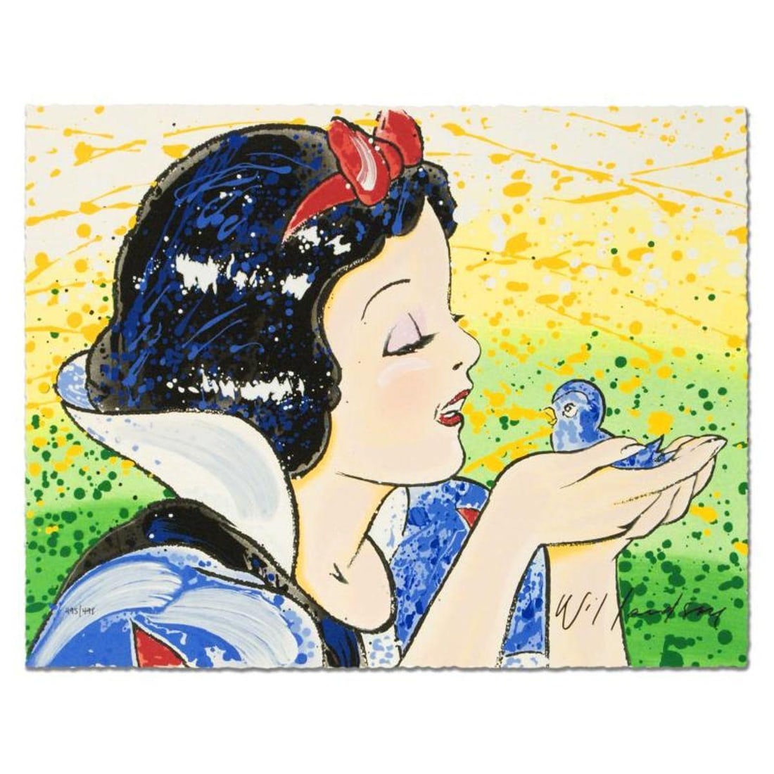 David Willardson, "A Fine Feathered Friend" Hand Signed Limited Edition Disney Serigraph with Letter (1 of 2)