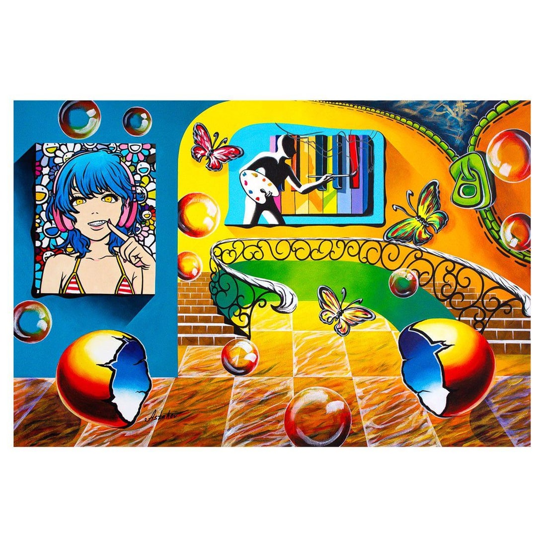 Alexander Astahov- Original Oil on Canvas "Visual Life" (1 of 2)