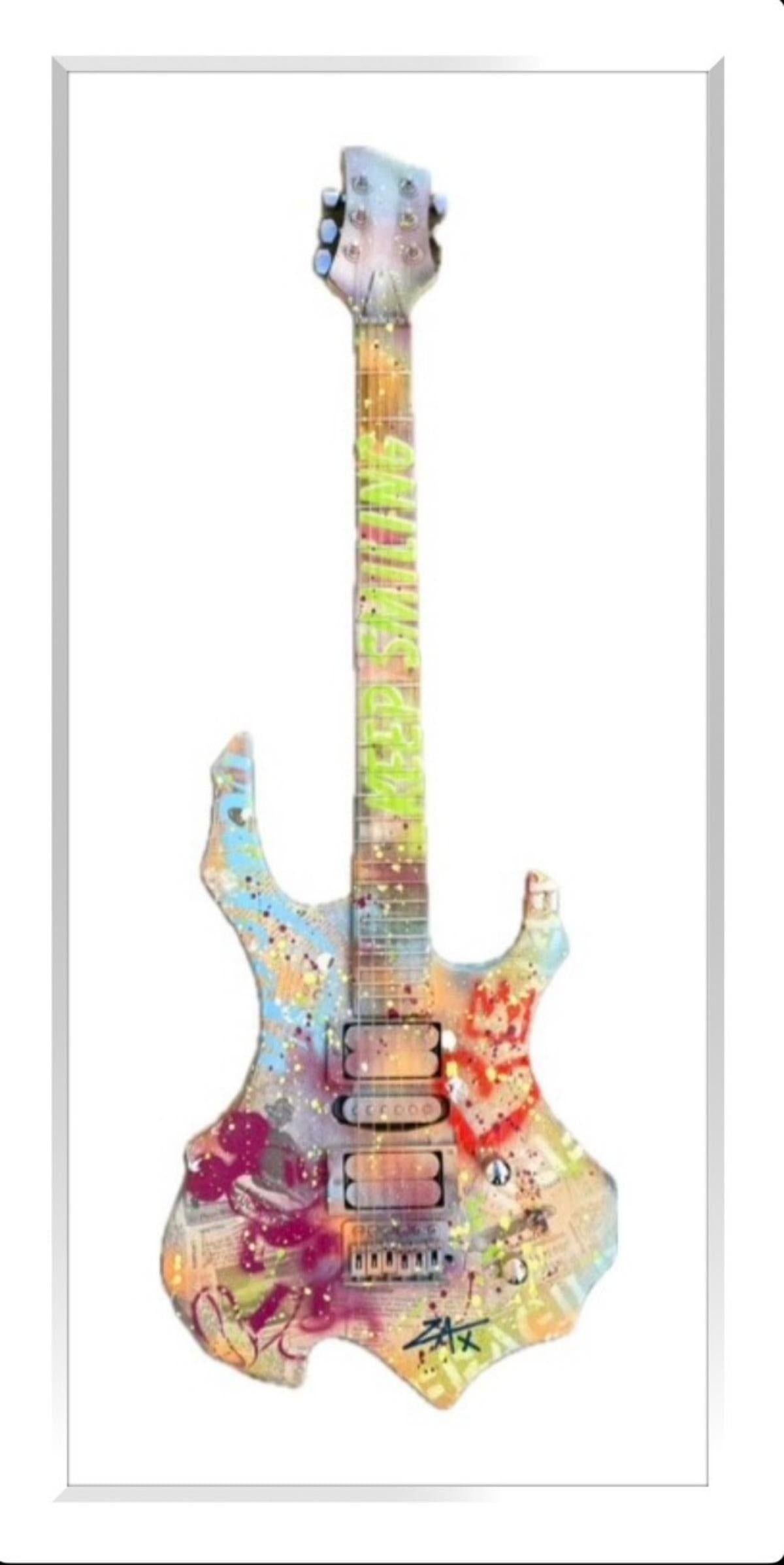 E.M. Zax- Unique 1/1 collage and hand paints (1 of 3)