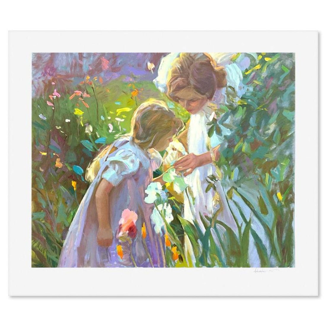 Don Hatfield, "Sweet Scents" Limited Edition Printer's Proof Serigraph, Numbered and Hand Signed: Sweet Scents is a limited edition printer's proof serigraph on paper by Don Hatfield, numbered and hand signed by the artist. Includes Letter of Authenticity. Measures approx. 29.5" x 34" (border), 24