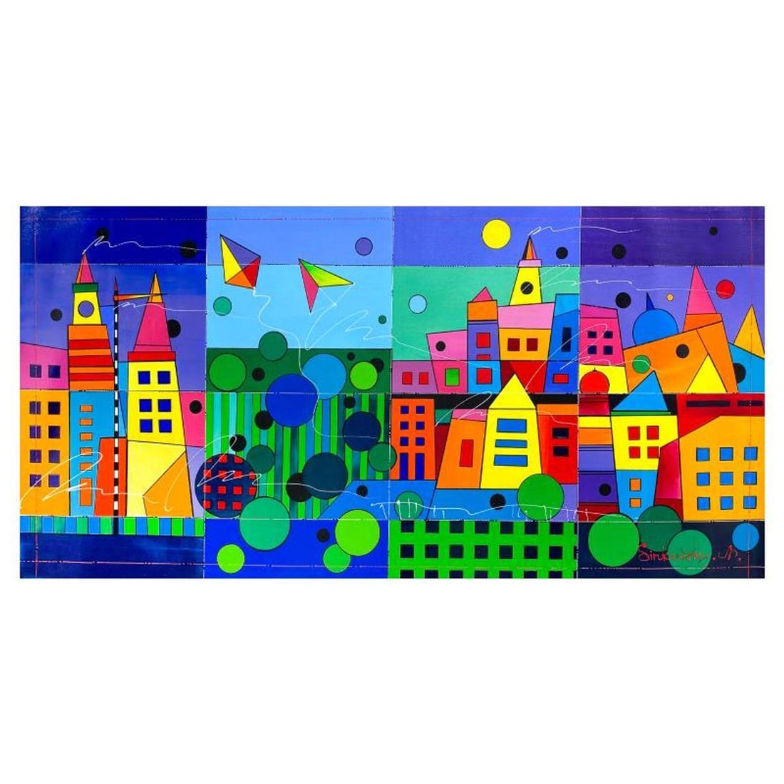 Natalia Sinkovsky, Original Acrylic Painting on Canvas, Hand Signed with Letter of Authenticity (1 of 2)