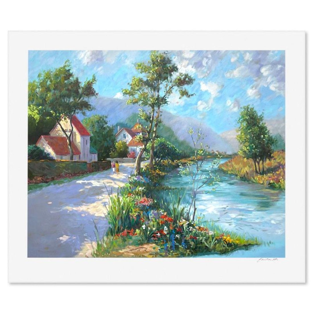 Christian Title (1932-2020), "Mountain Hamlet" Limited Edition Printer's Proof Serigraph, Numbered (1 of 2)