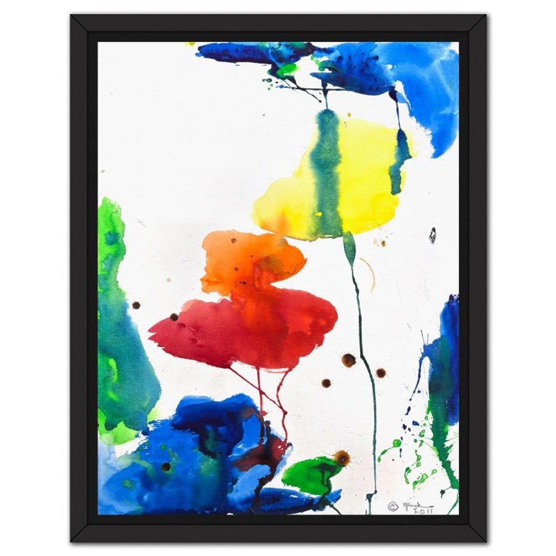 Jenik Cook, Framed Hand Signed Original Painting with Letter of Authenticity. (1 of 2)