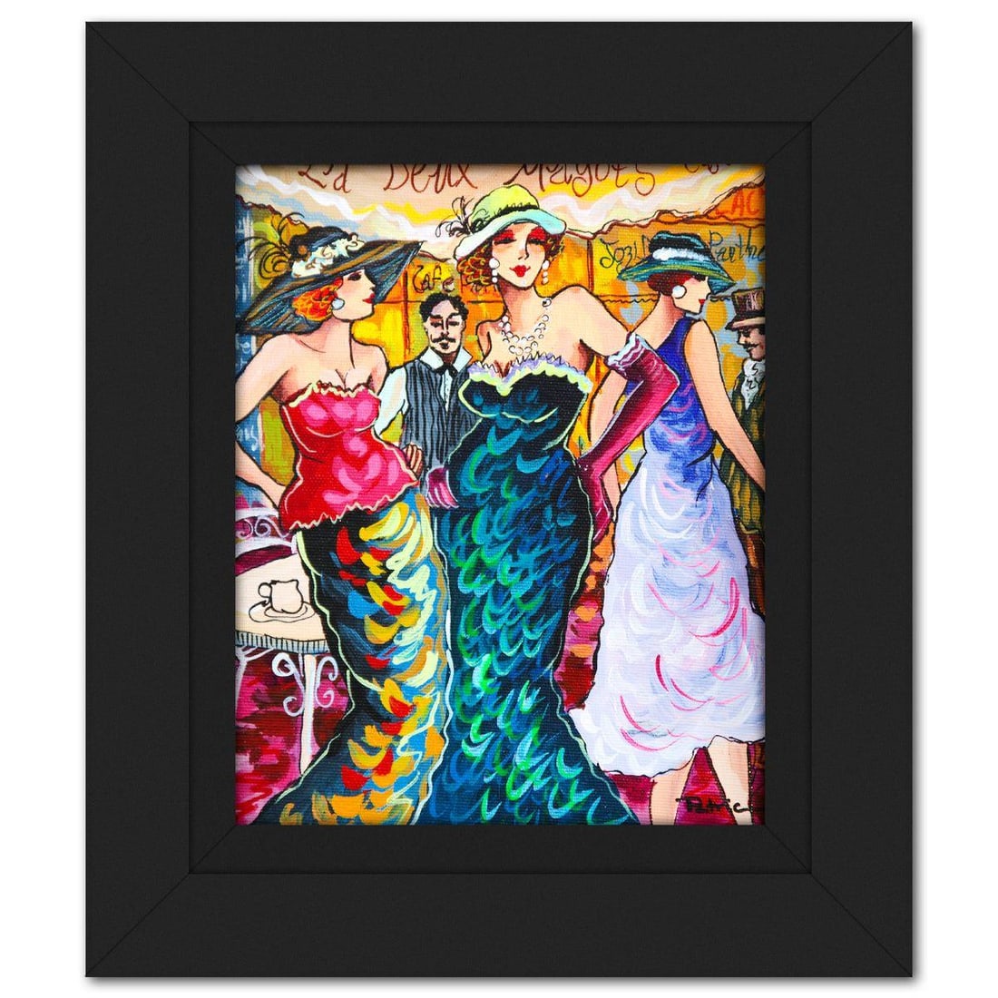 Patricia Govezensky- Original Acrylic on Canvas "Dancing Through Time" (1 of 2)