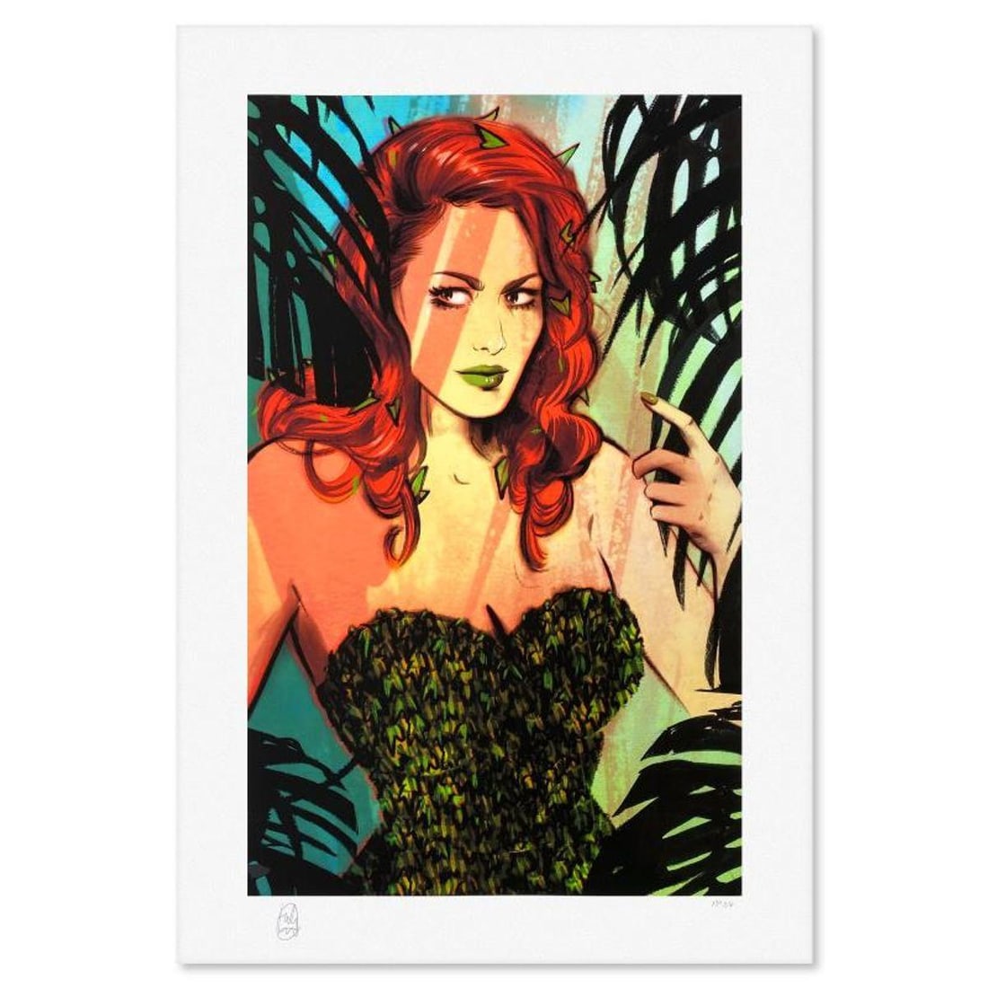 DC Comics & Tula Lotay, "Poison Ivy" Limited Edition, PP Numbered 3/4 and Signed with Letter of: Poison Ivy is a limited edition giclee on paper from DC Comics and Tula Lotay, PP numbered 3/4 and bearing the authorized signature of the artist. Includes Letter of Authenticity. Measures approx. 24"