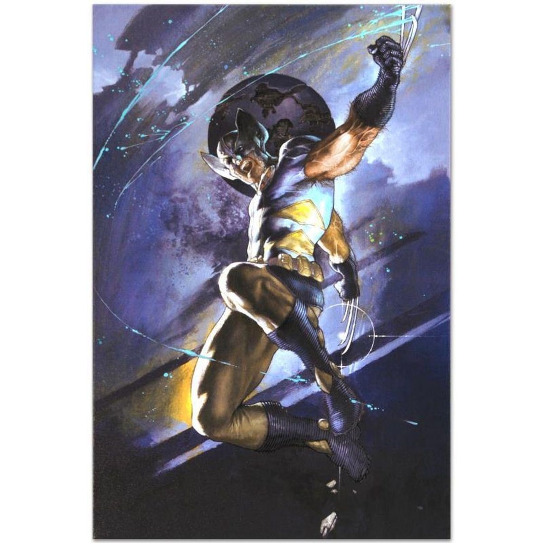 Marvel Comics "Uncanny X-Men #539" Numbered Limited Edition Giclee on Canvas by Simone Bianchi with: A piece of comic book history, this limited edition, from original art by Simone Bianchi, depicts the classic character Wolverine. Known for his use of ink wash in his work, Simone Bianchi is an Itali
