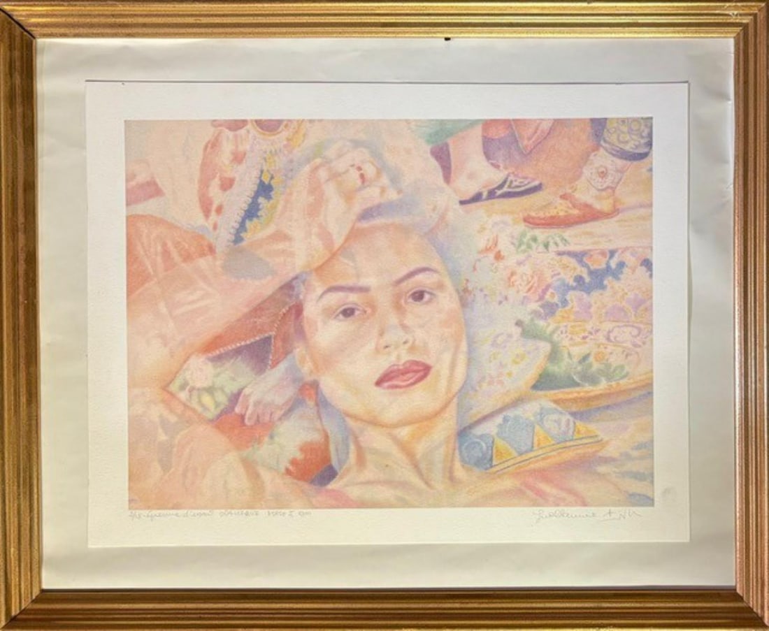 Guillaume Azoulay- Giclee on paper: Artist: Guillaume Azoulay. Medium: Giclee on paper. Measures approx. 20" x 16" (framed). Signature: Hand signed and numbered. Reference#: 33305.