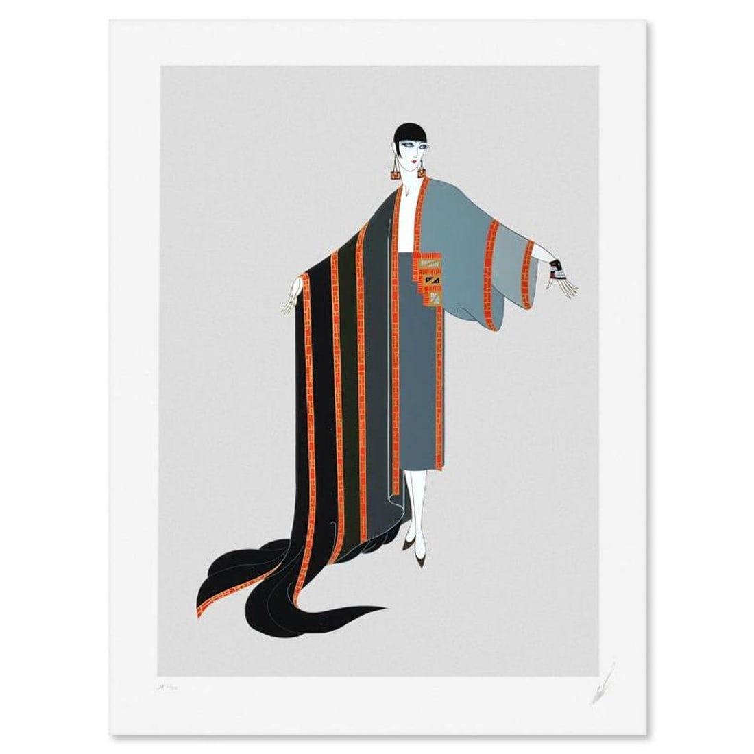 Erte (1892-1990), "Michelle" Limited Edition Serigraph, AP Numbered 25/50 and Hand Signed with (1 of 2)