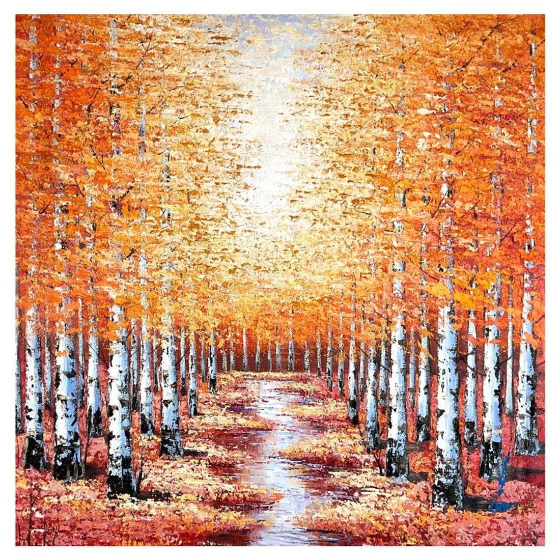 Inam, Original Oil Painting on Canvas (46" x 46"), Hand Signed with Letter of Authenticity. (1 of 2)