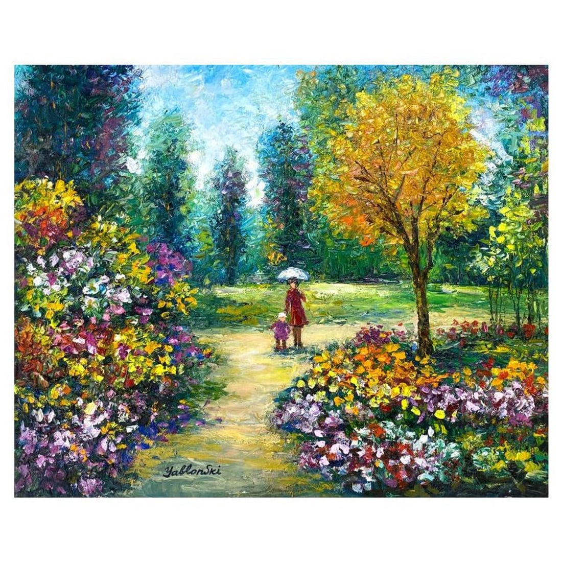Shafira Yablonski, Original Oil Painting on Canvas, Hand Signed with Letter of Authenticity.: This is an original oil painting on canvas by Shafira Yablonski, hand signed by the artist. Includes Letter of Authenticity. Measures approx. 20" x 24" (image).