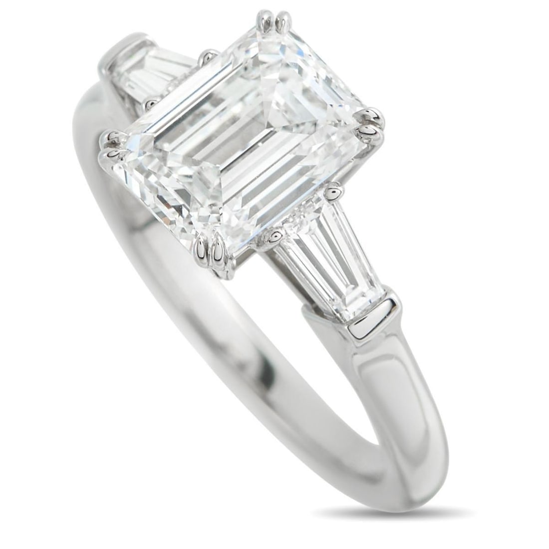 HARRY WINSTON PLATINUM 2.24CT DIAMOND THREE-STONE RING (1 of 6)