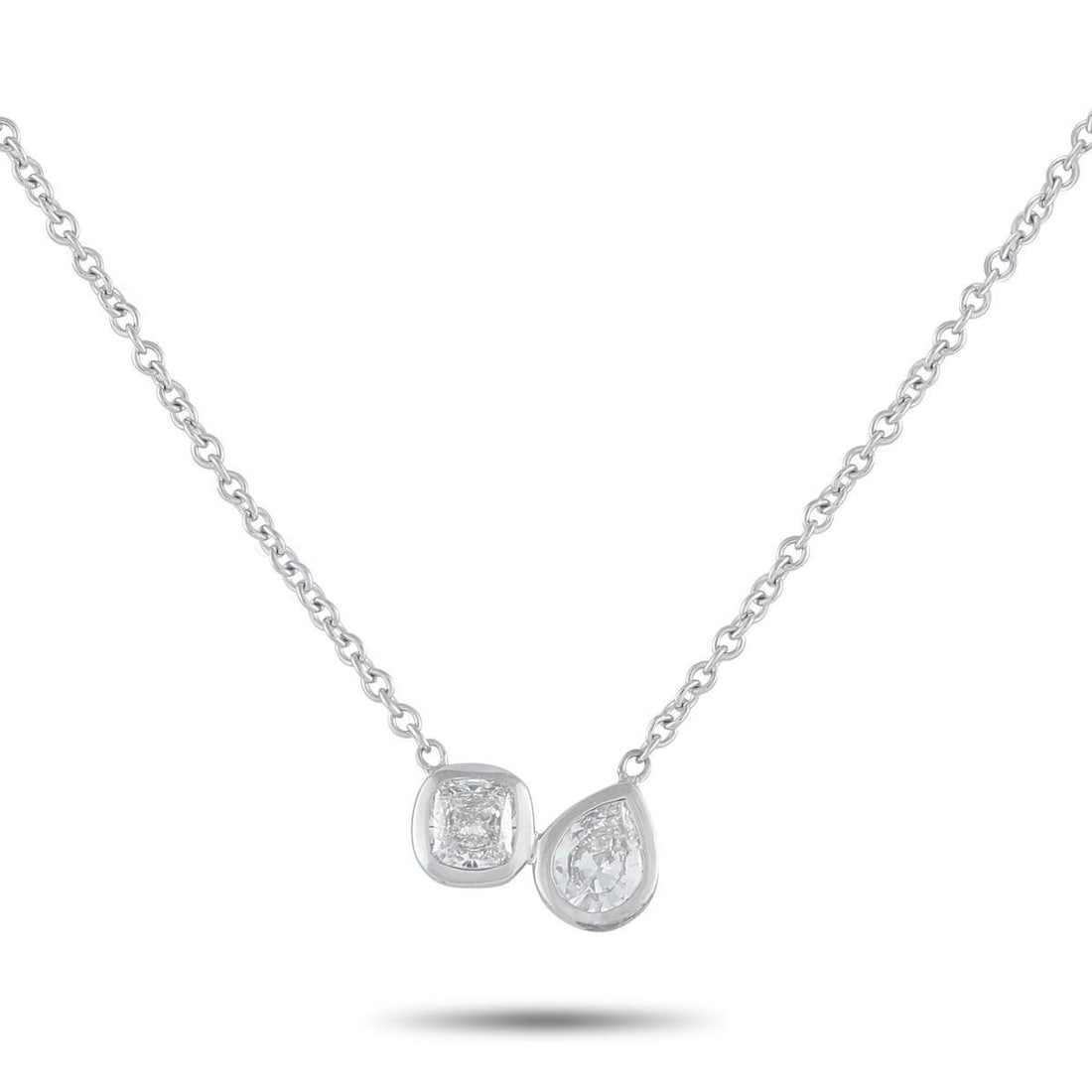 18K WHITE GOLD 1.0CT DIAMOND NECKLACE (1 of 4)