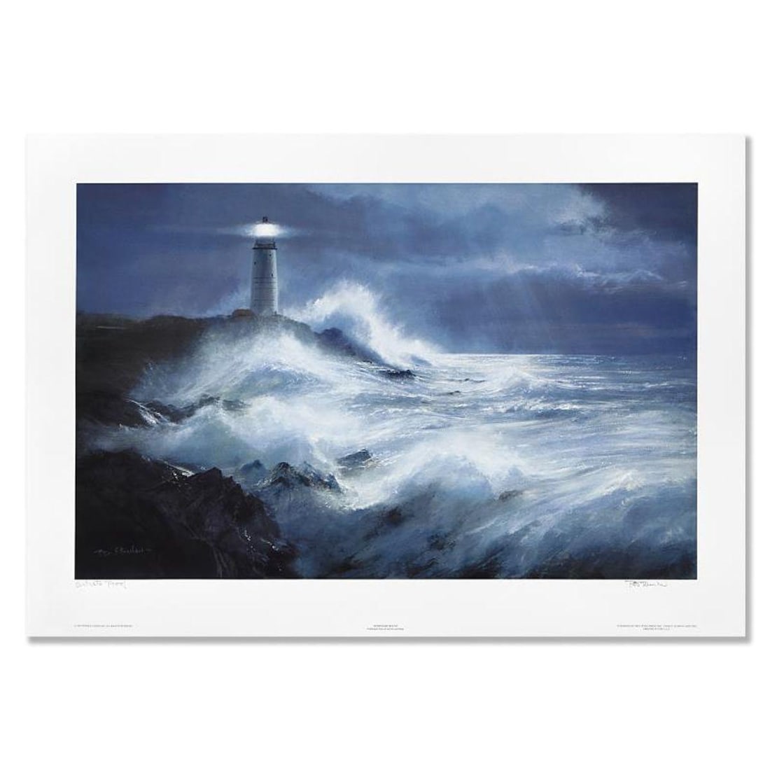 Peter Ellenshaw (1913-2007), "Homeward Bound" Limited Edition Lithograph, Numbered and Hand Signed: Homeward Bound is a limited edition lithograph on paper by Peter Ellenshaw (1913-2007), numbered and hand signed by the artist. Includes Letter of Authenticity. Measures approx. 25.5" x 17.5" (border)