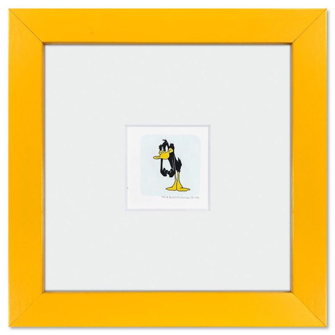 Daffy Duck Framed Limited Edition Etching with Hand Tinted Color from Warner Bros., Numbered with (1 of 1)