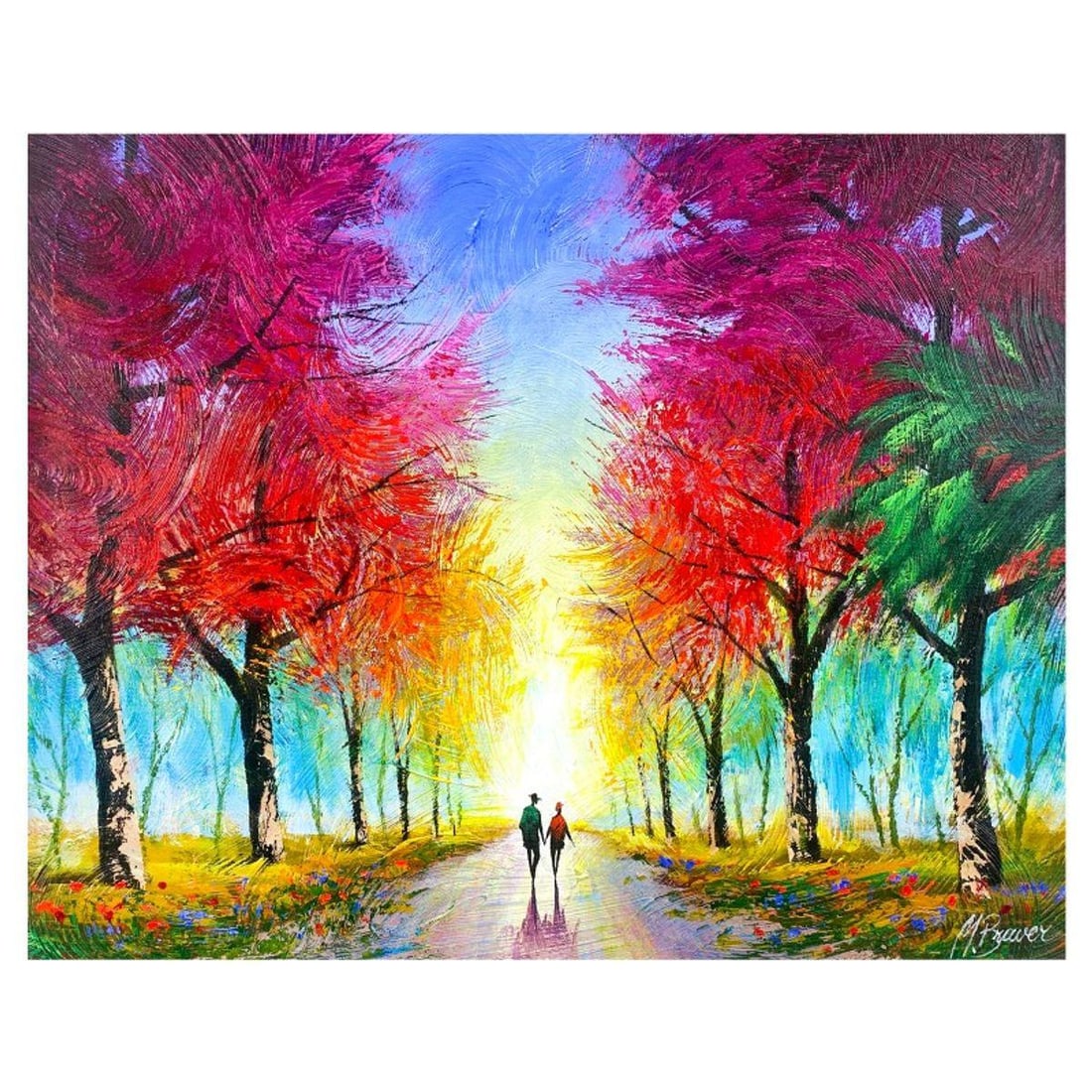 Mark Braver, Original Acrylic Painting on Canvas, Hand Signed with Letter of Authenticity.: This is an original acrylic painting on canvas by Mark Braver, hand signed by the artist. Includes Letter of Authenticity. Measures approx. 16" x 20" (image).