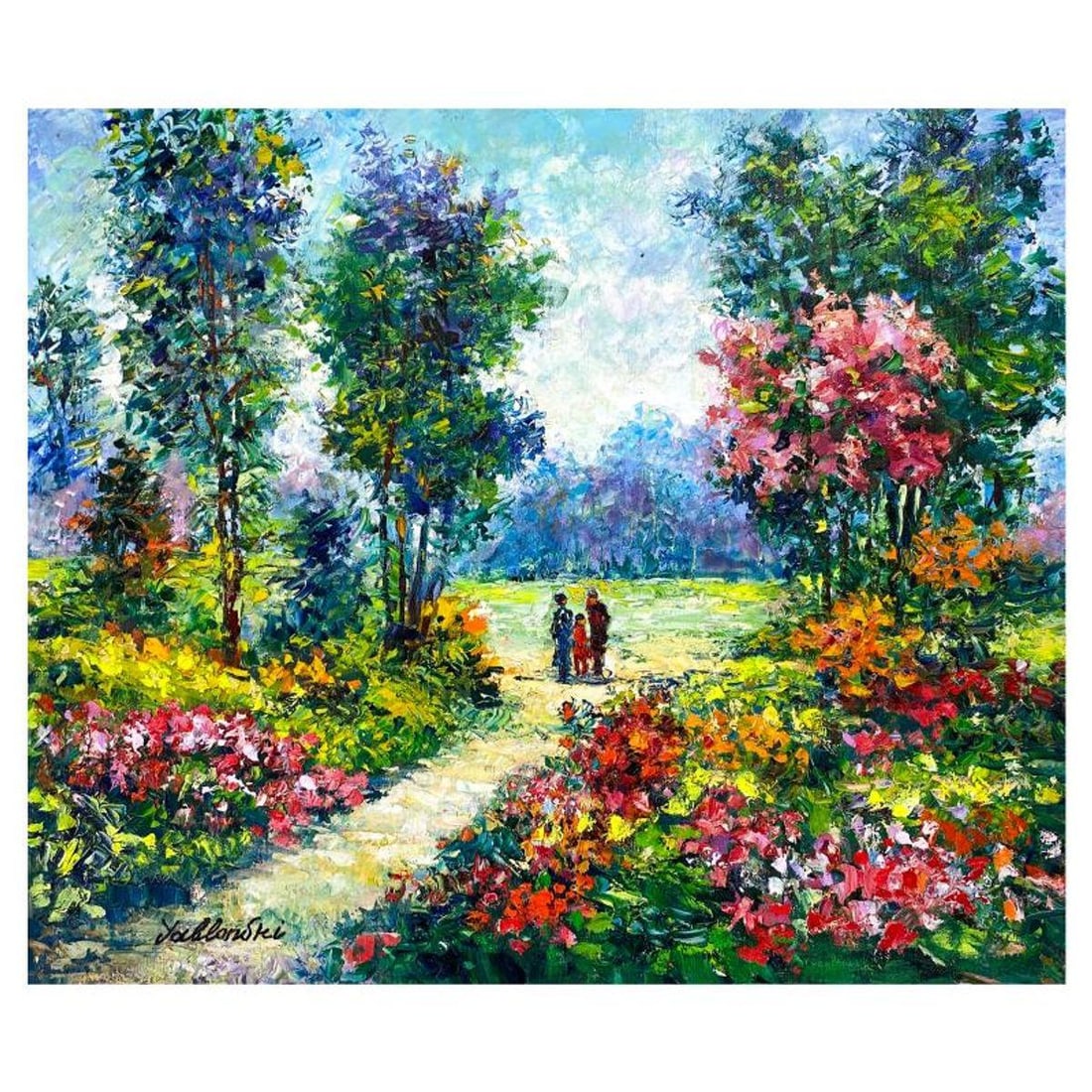 Shafira Yablonski, Original Oil Painting on Canvas, Hand Signed with Letter of Authenticity.: This is an original oil painting on canvas by Shafira Yablonski, hand signed by the artist. Includes Letter of Authenticity. Measures approx. 20" x 24" (image).