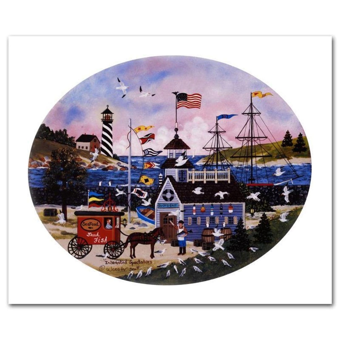 Jane Wooster Scott, "Interested Spectators" Hand Signed Limited Edition Lithograph with Letter of (1 of 1)