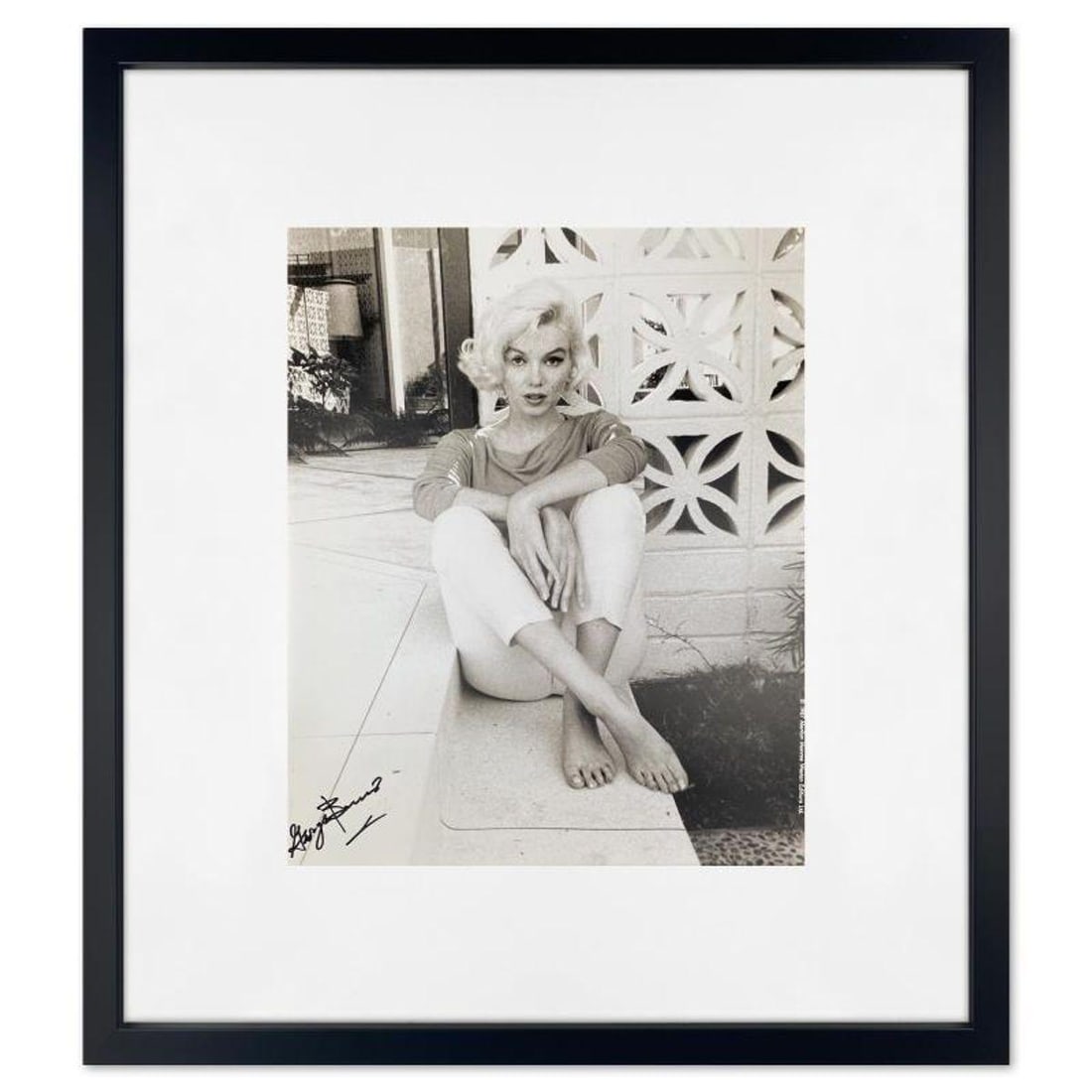 George Barris (1922-2016), "Marilyn Monroe: The Last Shoot" Framed Photograph Printed from the: Marilyn Monroe: The Last Shoot is a photograph printed from the original negative taken by George Barris (1922-2016). This photo is part of a series entitled "The Last Photos" which were taken in 1962