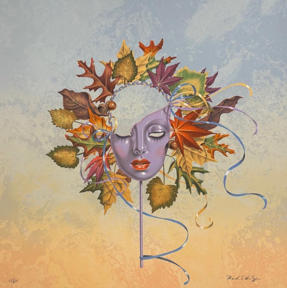 Mark Van Epps- Lithograph on paper: Artist: Mark Van Epps. Medium: Lithograph on paper. Size: 24" x 24". Signature: Hand Signed and numered. Reference#: 94173.