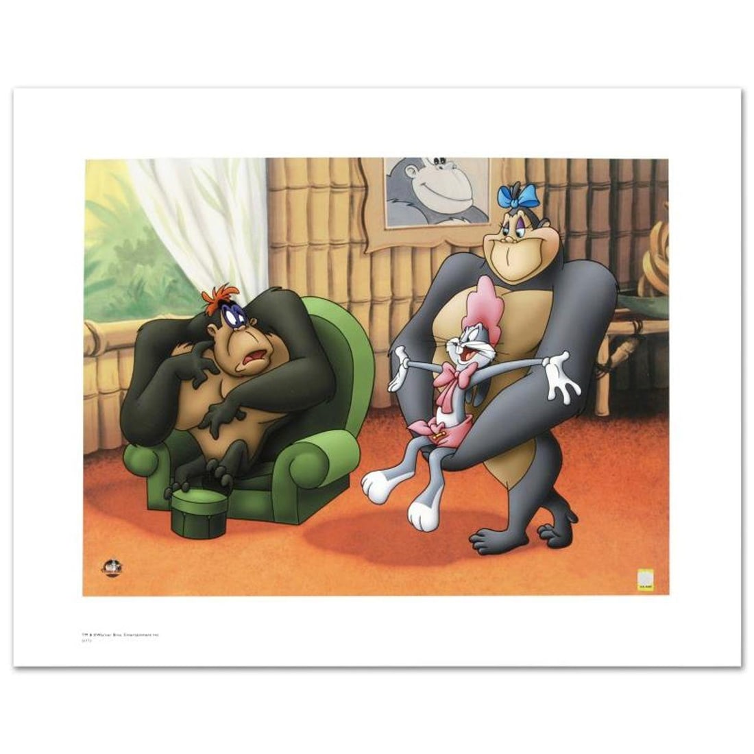 Gorilla My Dreams Limited Edition Giclee from Warner Bros., Numbered with Hologram Seal and: Gorilla My Dreams is a limited edition giclee on paper from Warner Bros., numbered with hologram seal of Authenticity. Also, includes Certificate of Authenticity! Measures approx. 20" x 16" (with