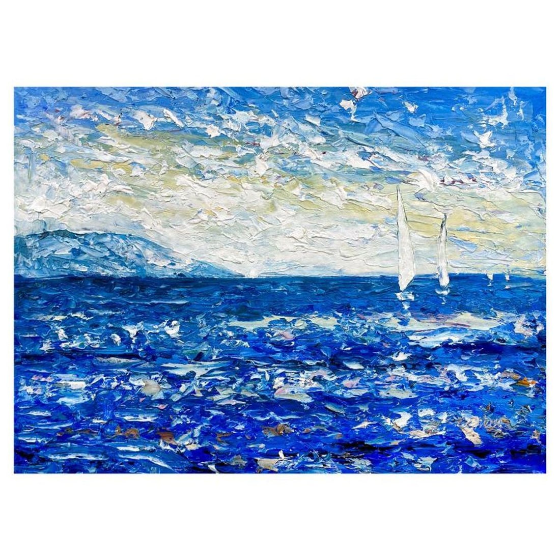 Mani, Original Acrylic Painting on Canvas, Hand Signed with Letter of Authenticity.: This is an original acrylic painting on canvas by Mani, hand signed by the artist. Includes Letter of Authenticity. Measures approx. 24" x 36" (image).