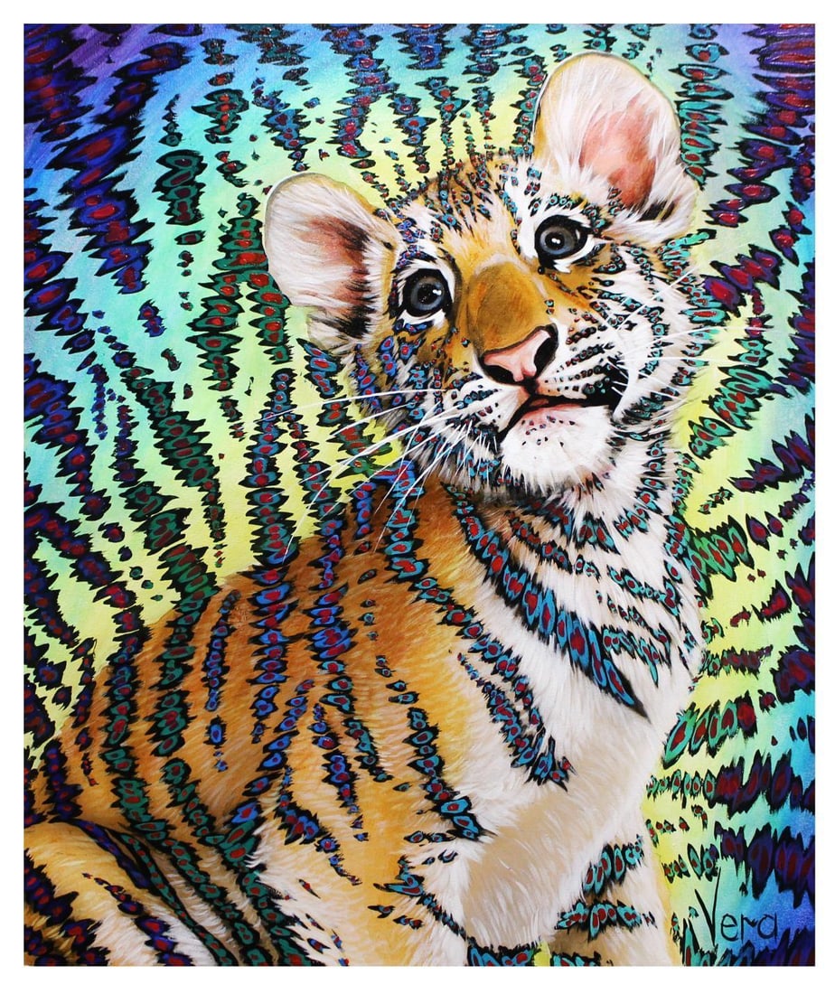 Vera V. Goncharenko- Original Giclee on Canvas "A Baby" (1 of 1)