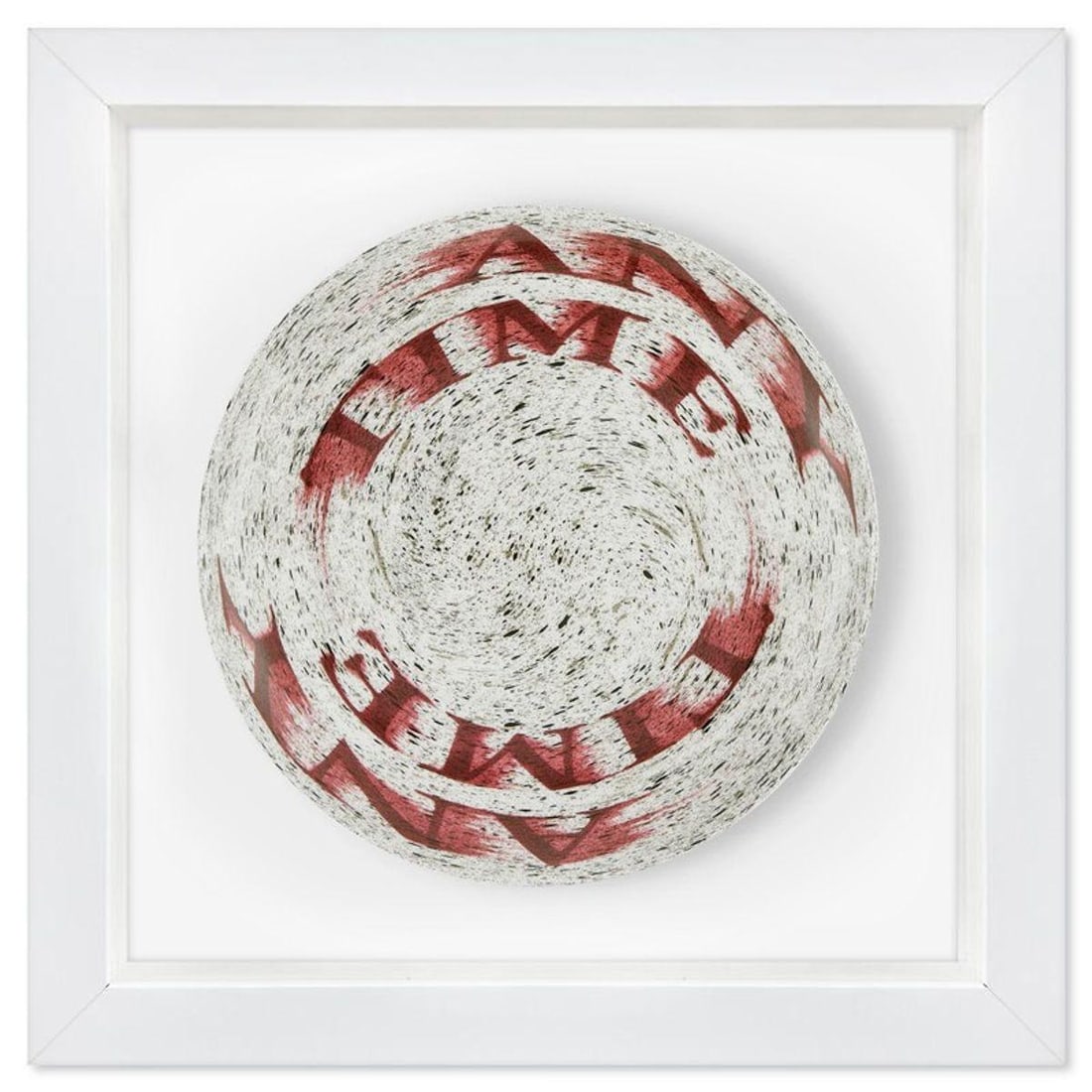 Ed Ruscha, "Anytime" Framed Limited Edition Fine Bone China Plate (1 of 2)