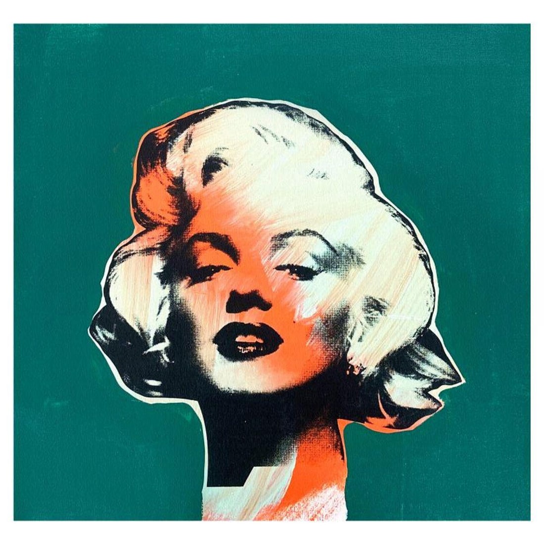 Steve Kaufman (1960-2010), "Marilyn Monroe" Hand Embellished Limited Edition Silkscreen Mixed Media (1 of 2)