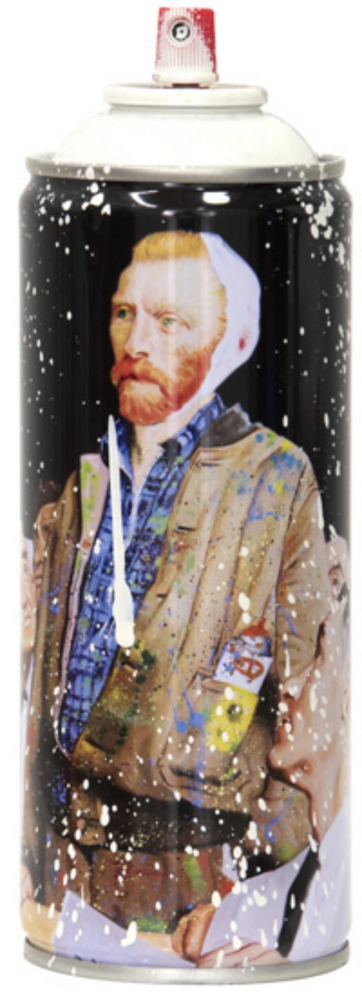 Mr. Brainwash- SPRAY CAN "VAN GOGH, 2020": Artist: Mr. Brainwash. Medium: SPRAY CAN. Title: VAN GOGH, 2020. Size: 7.5" x 2.5". Signature: Numbered and dated. Additional: Cans Include Case. Reference#: 14414.